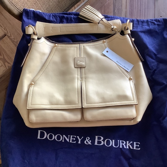 Dooney & Bourke Clayton Florentine Leather Satchel - Picture 1 of 5